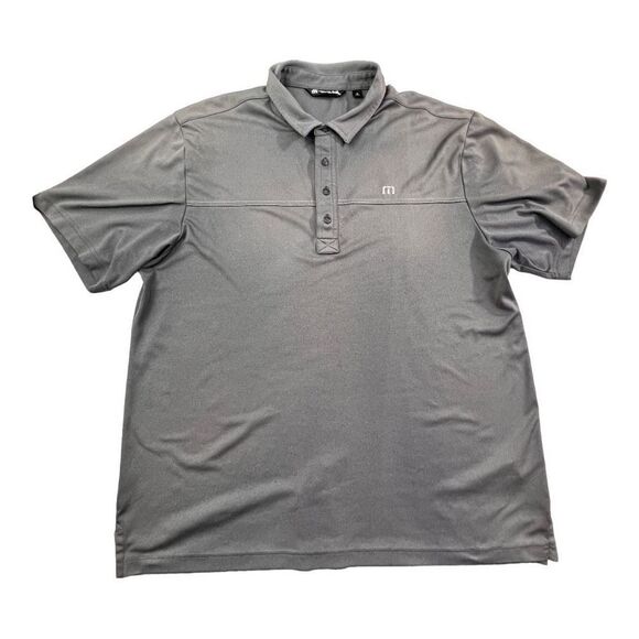 Travis Mathew Men's Collared Short Sleeve Golf Polo Shirt Charcoal Gray Medium - Picture 5 of 8